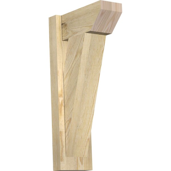 Ekena Millwork Traditional Slat Rough Sawn Outlooker, Douglas Fir, 6"W x 12"D x 24"H OUT06X12X24TRA06RDF - main